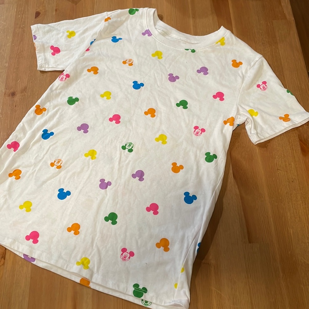 Disney multicolored Mickey head T-shirt